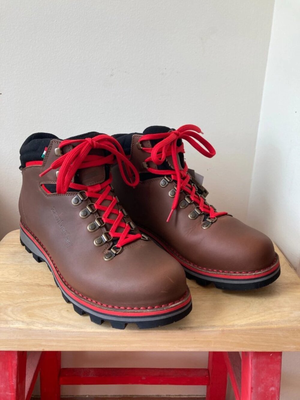NWT Zamberlan Mens Toblach GTX 11.5 Waxed Brown EU 46 Hiking Boots Italy